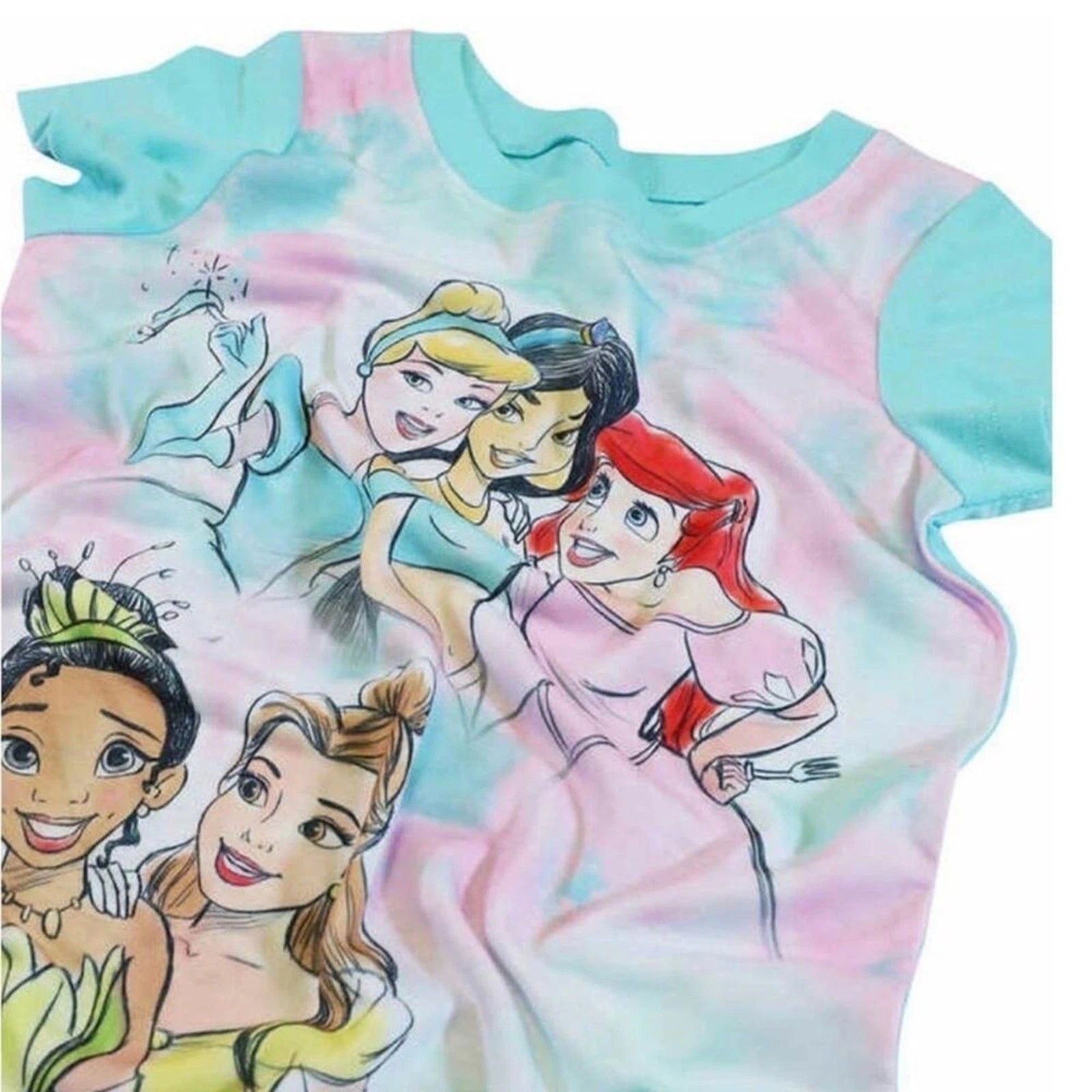 Disney Princess Girl's Pajamas Nightgowns 3 Pack Set Size 6 NWT