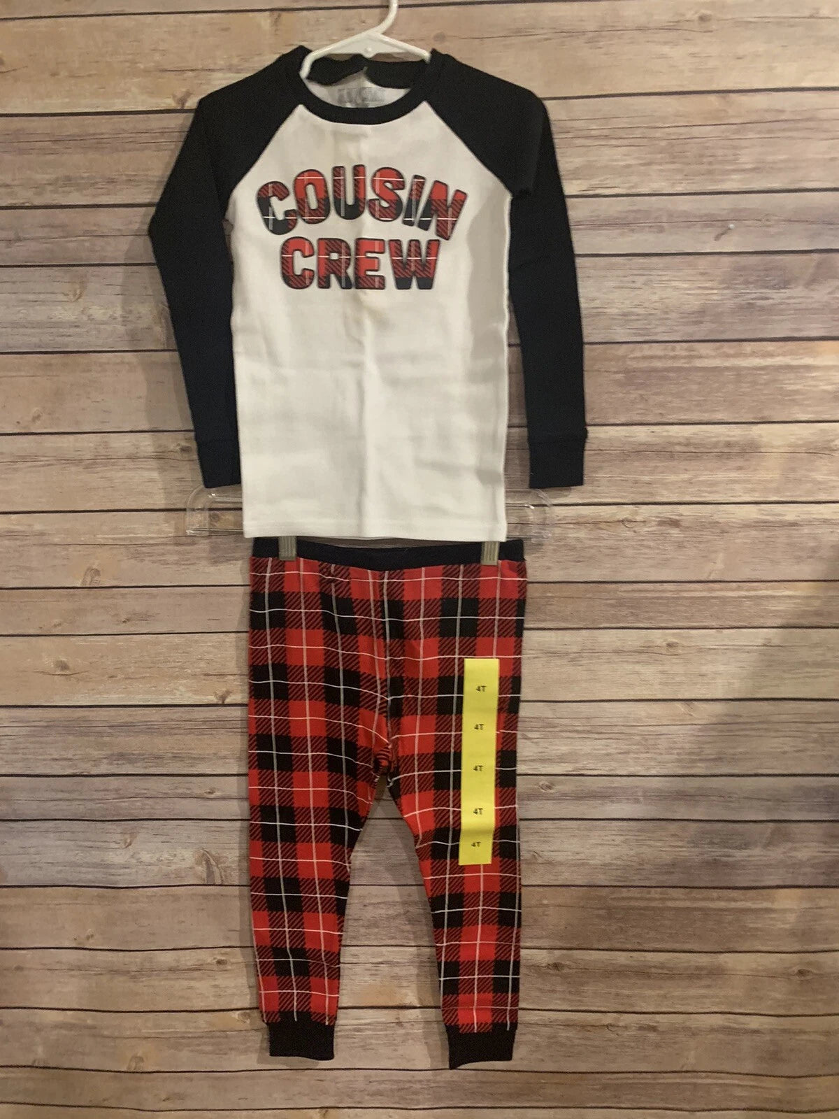 Children’s Place Family Pajama Set, “Cousin Crew”. Size 4T. NEW w/tags.
