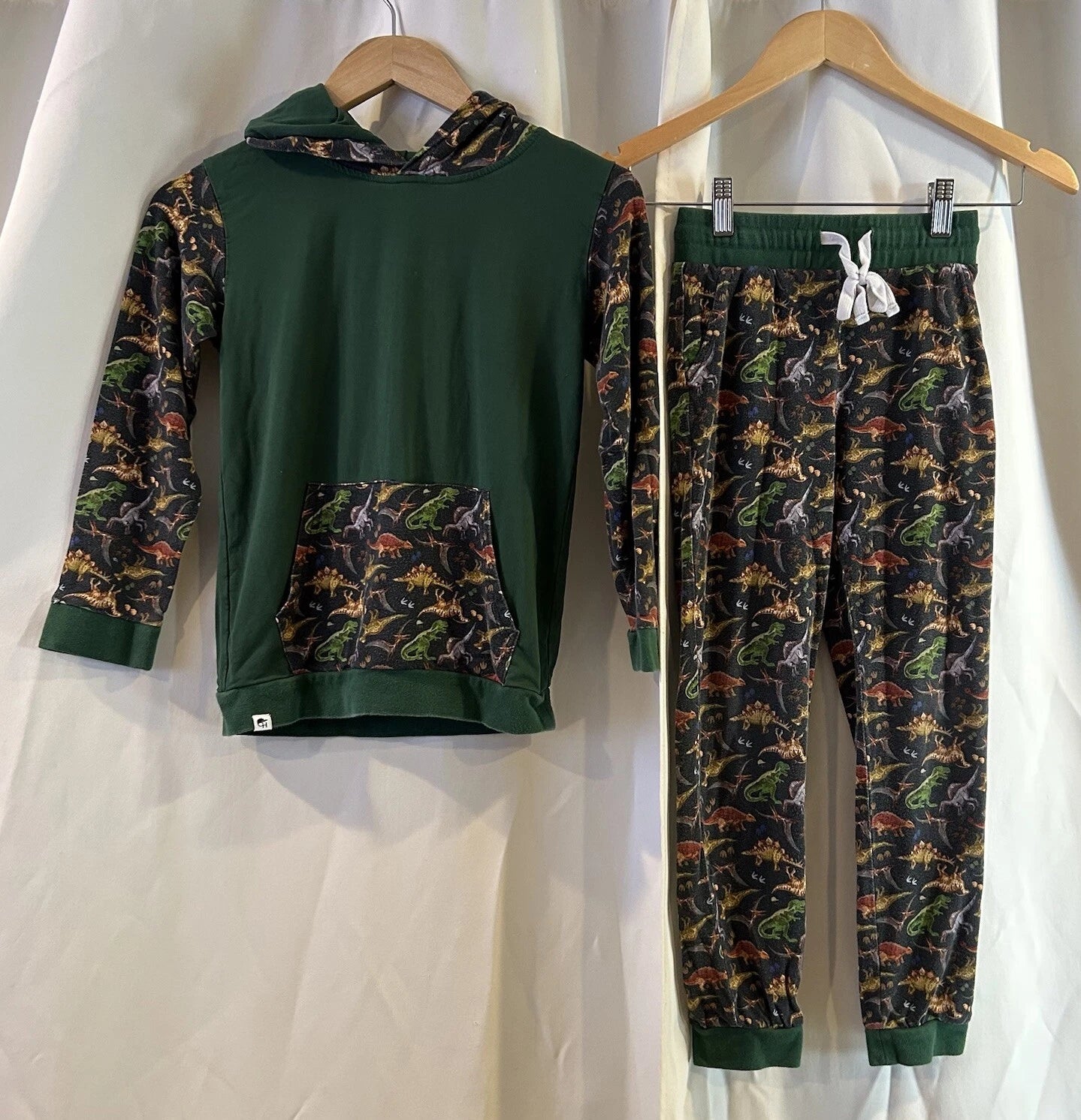 Dinosaur Kids Colorblock Pajama Set Size 7/8