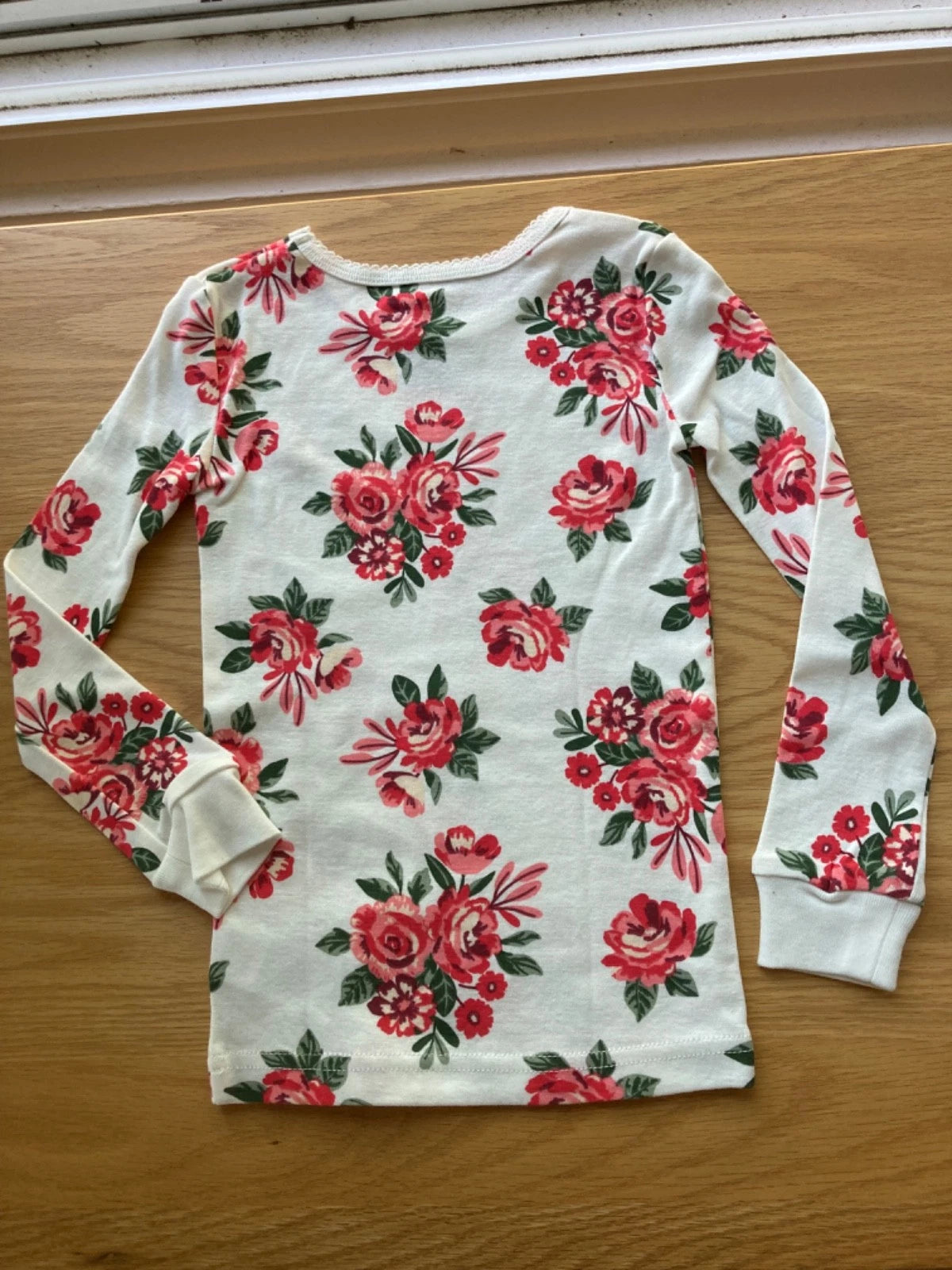 NWOT Girl's Fall/Winter PJs - 100% Cotton - Floral Print -  Size 4T