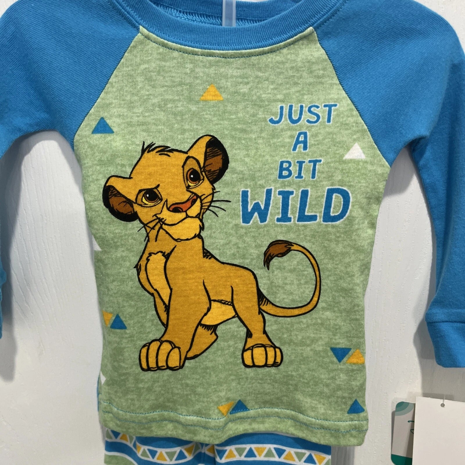 Disney Baby Boy Lion King’s Simba 2pc Long Sleeve/Pants Pajama Set, 12M