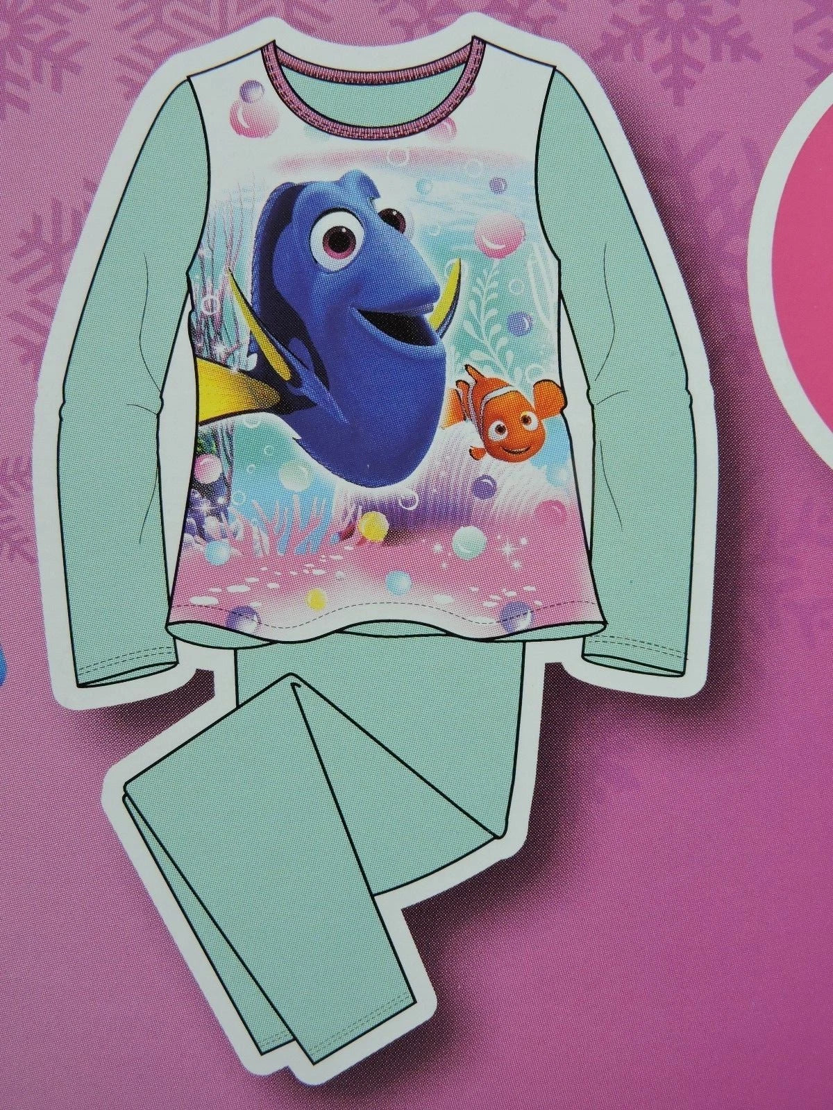 New Girls Disney FINDING DORY Nemo Flannel Pajamas 2 pc Sleep wear Set Size 4/5