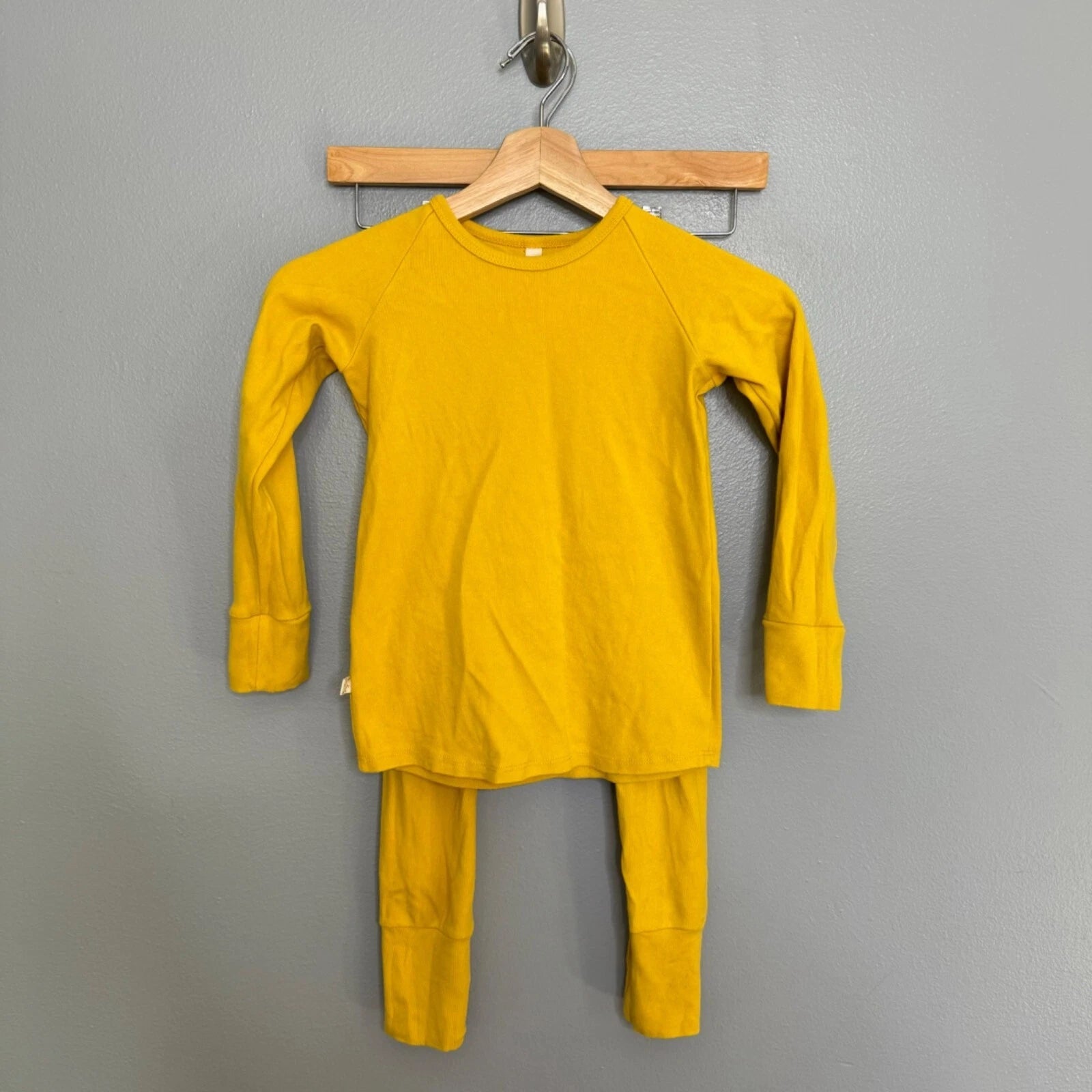 CHILDHOODS yellow night set PJ set size 6-7 years Pajama Unisex Cotton