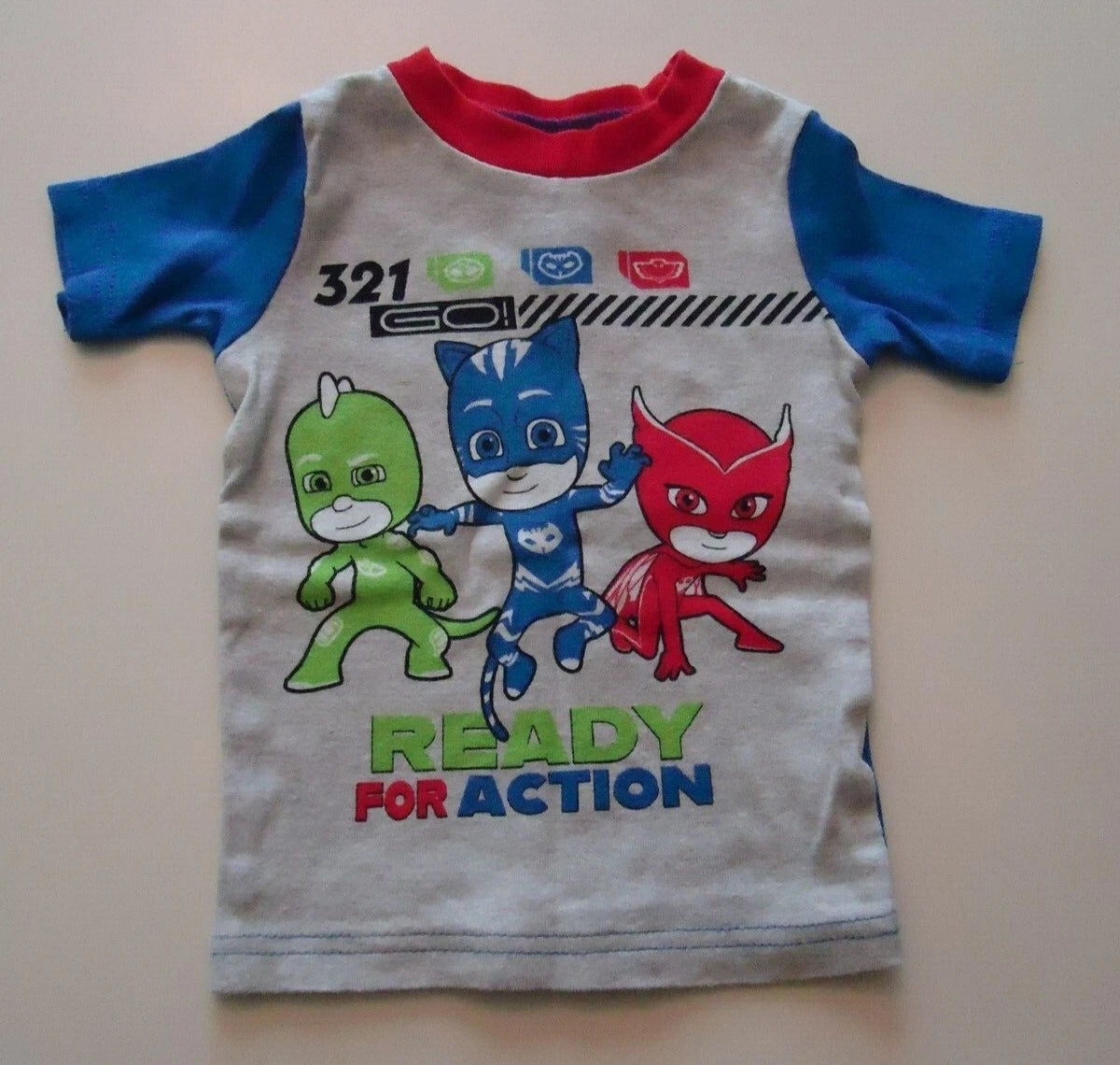 Child 4T PJ Mask Pajama Short Set - Snug Fitting