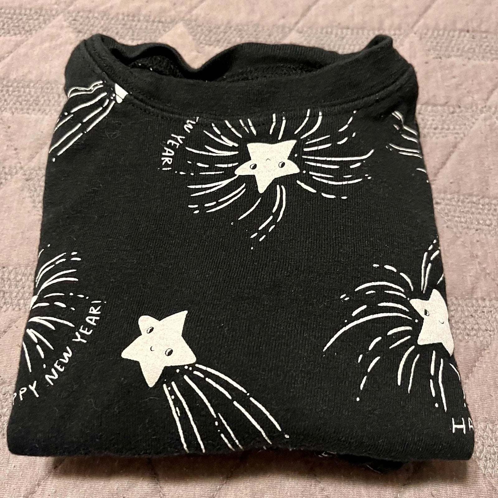 Kid 2-Piece Happy New Year 100% Snug Fit Cotton Pajamas -