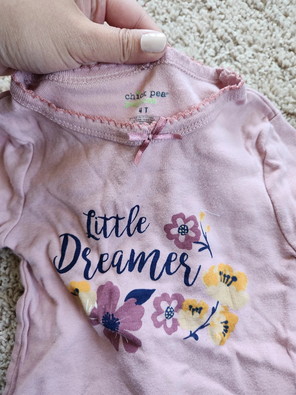 Chick Pea Girl Pajama Set 4T Little Dreamer