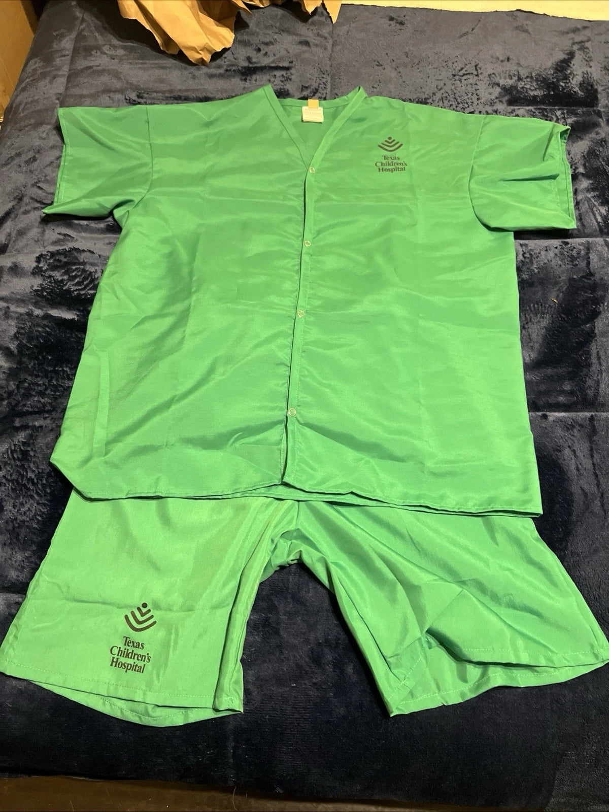 Children’s Pajama Green Shirt & Shorts Medium
