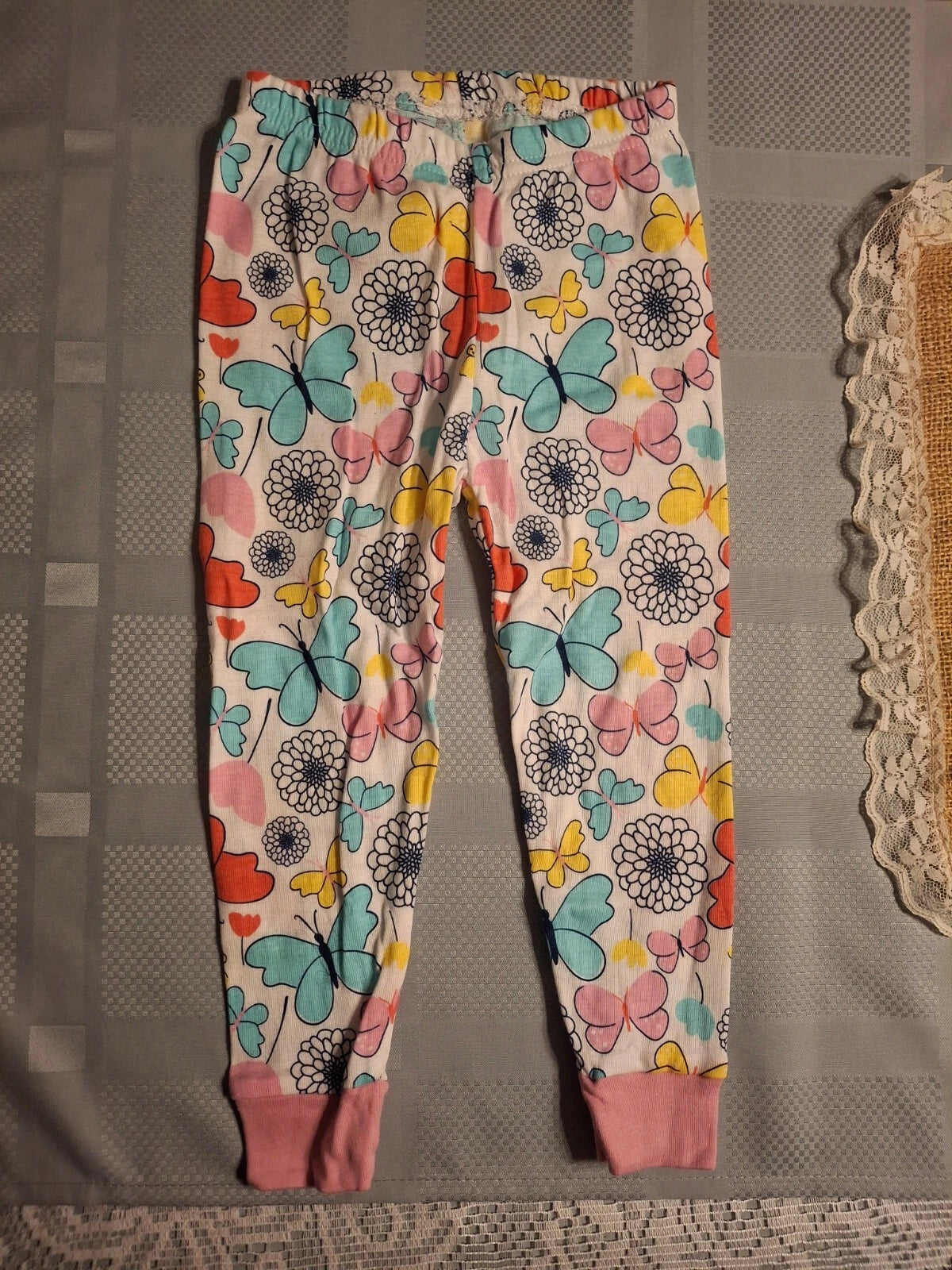 New 4 piece pajama pant and top set 2T