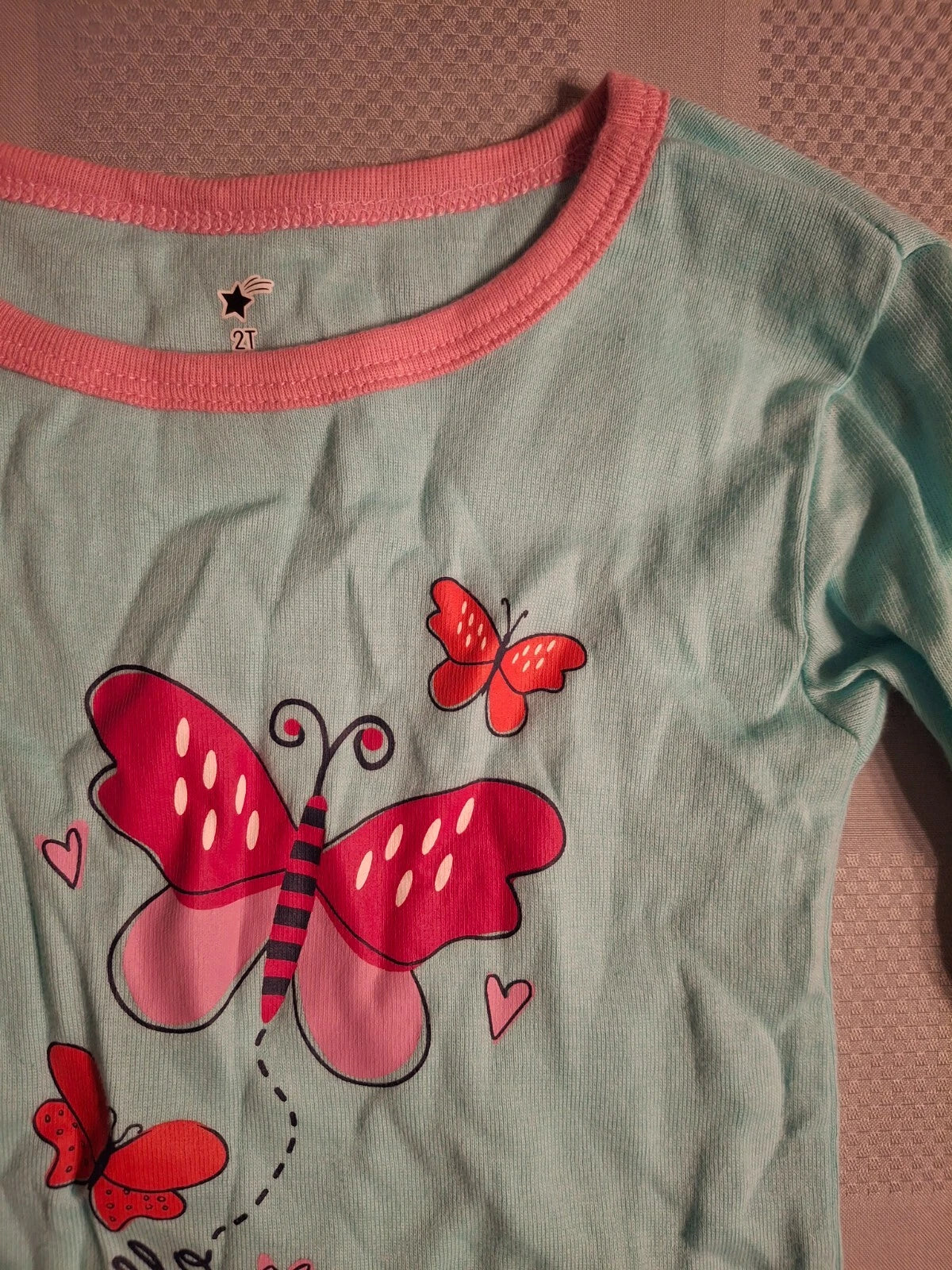 New 4 piece pajama pant and top set 2T