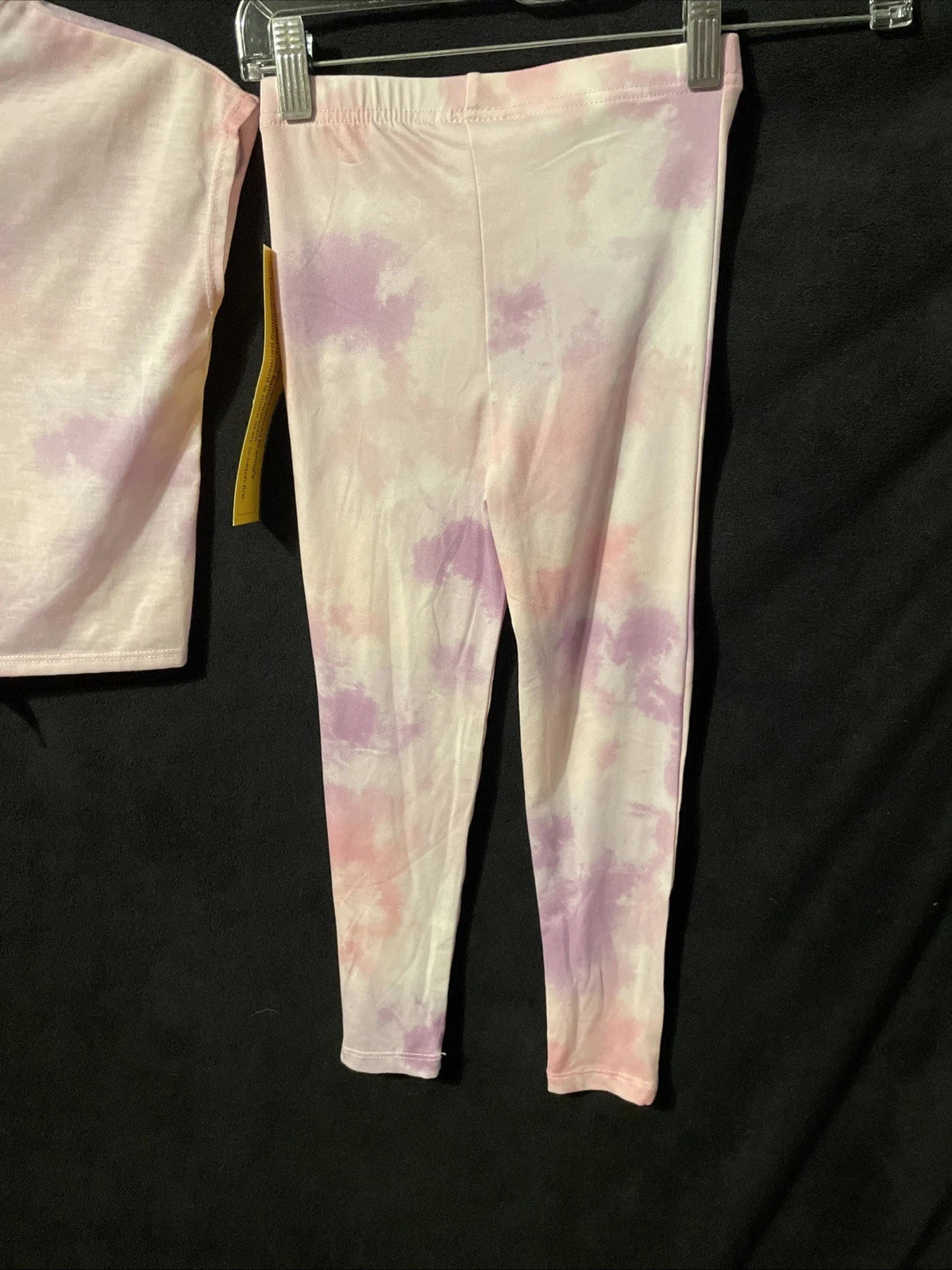 NWT Falls Creek Girls Pink Tie Dye Pajama Set Size 4