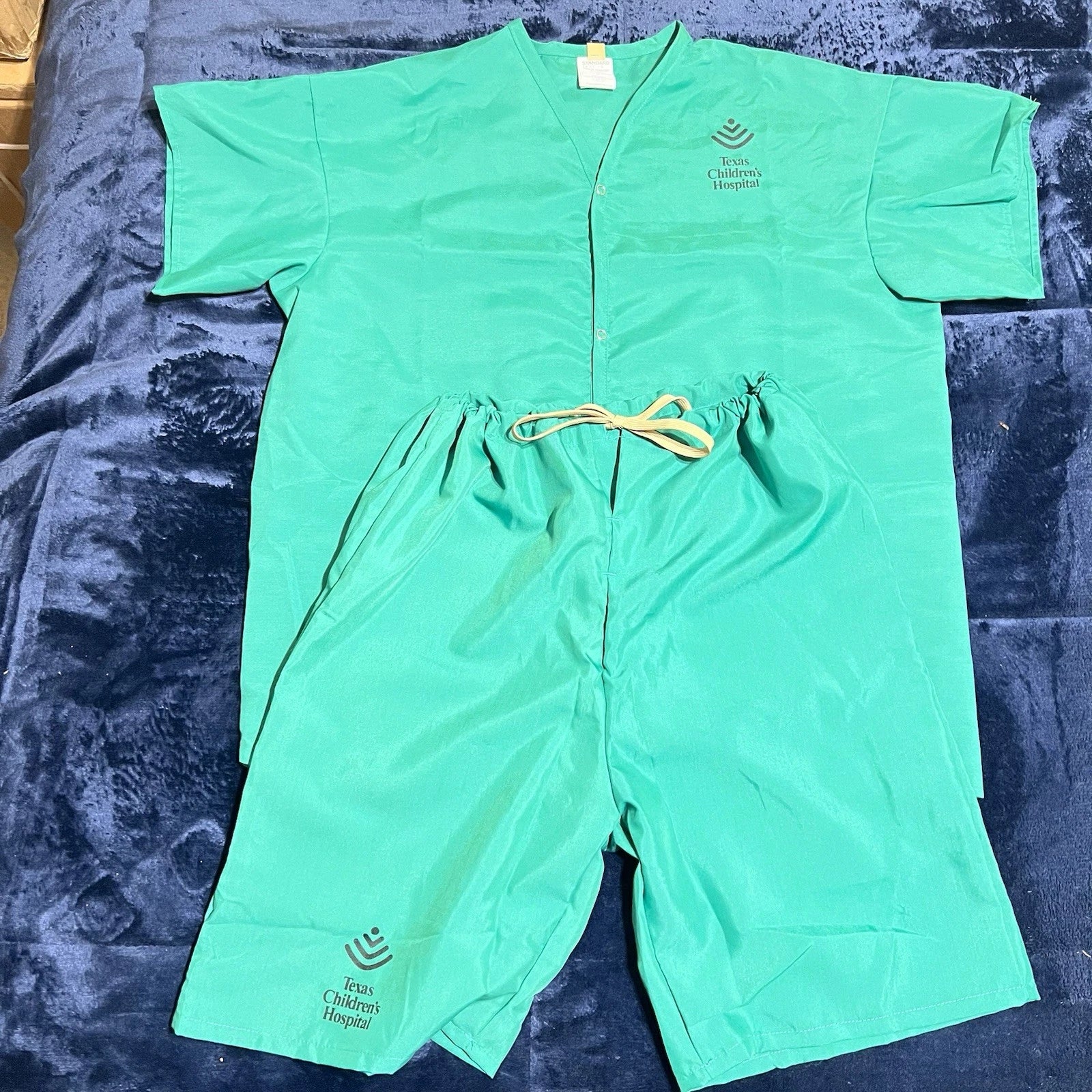 Children’s Pajama Green Shirt & Shorts Medium