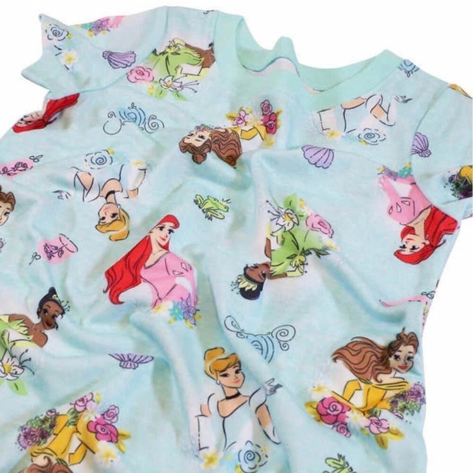 Disney Princess Girl's Pajamas Nightgowns 3 Pack Set Size 6 NWT