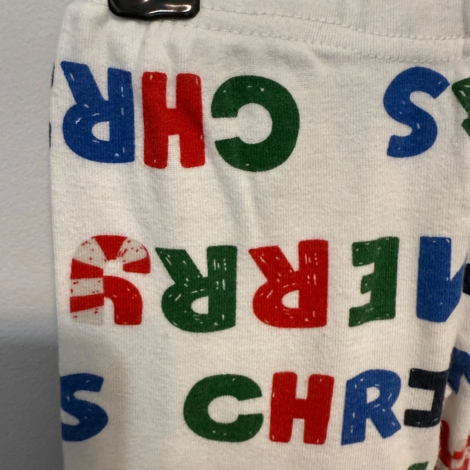 Carters Kids Christmas Pajama Set 2T White/Multicolor Cotton