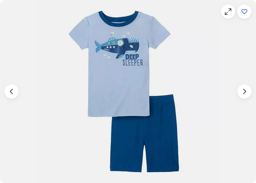 Kids Headquarters BOYS 4-piece DEEP SLEEPER Cotton Pajama Set(BLUE TONAL 5)NWT