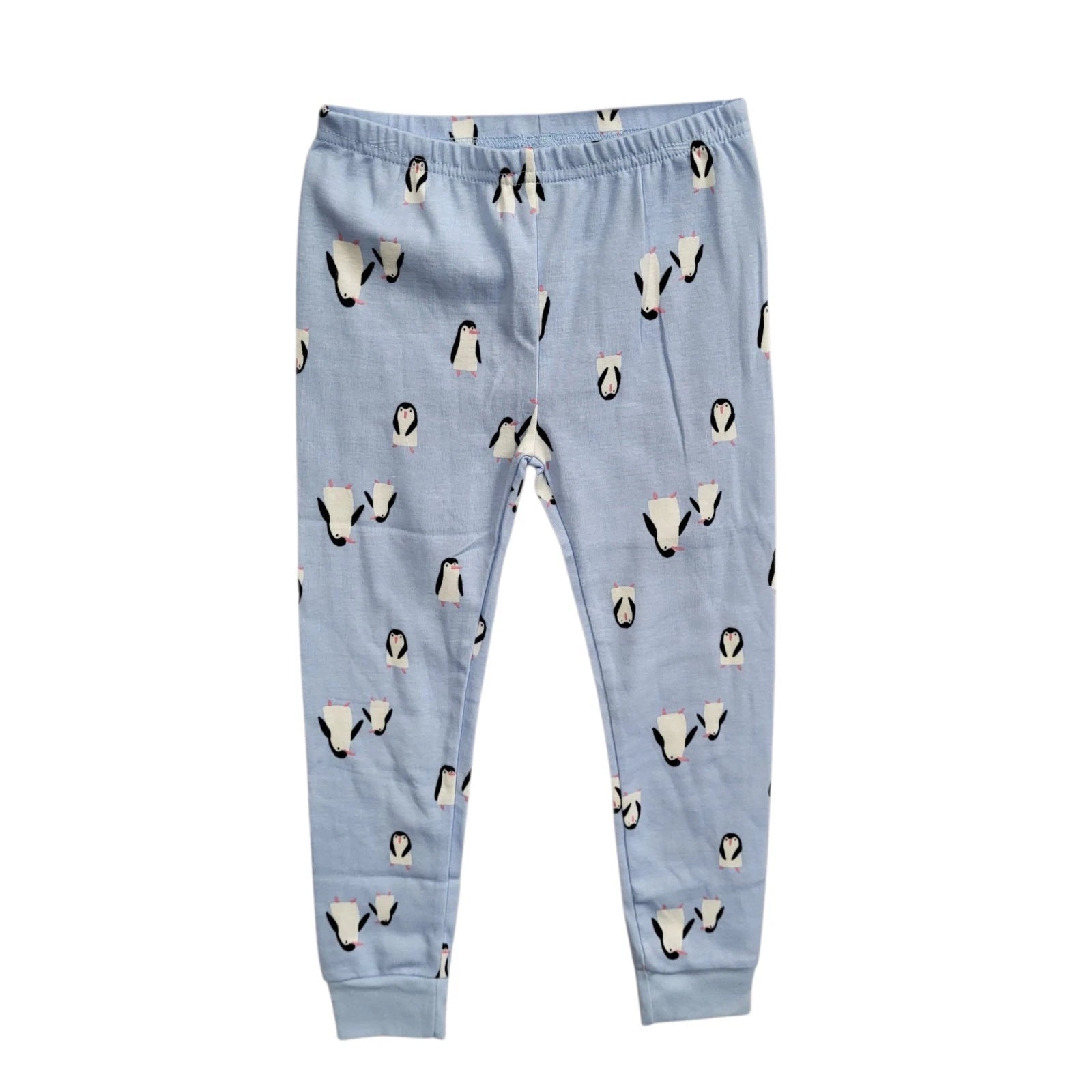 NEW Carter's 4-Piece 100% Cotton Snug Fit Pajama Set Toddler 5T Blue Penguin Boy