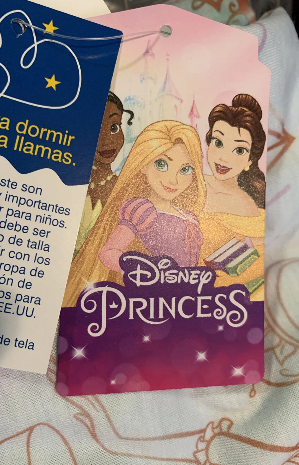 DISNEY PRINCESS " Courage Rocks " Top & Bottom Pajama Set Size 4 NWT