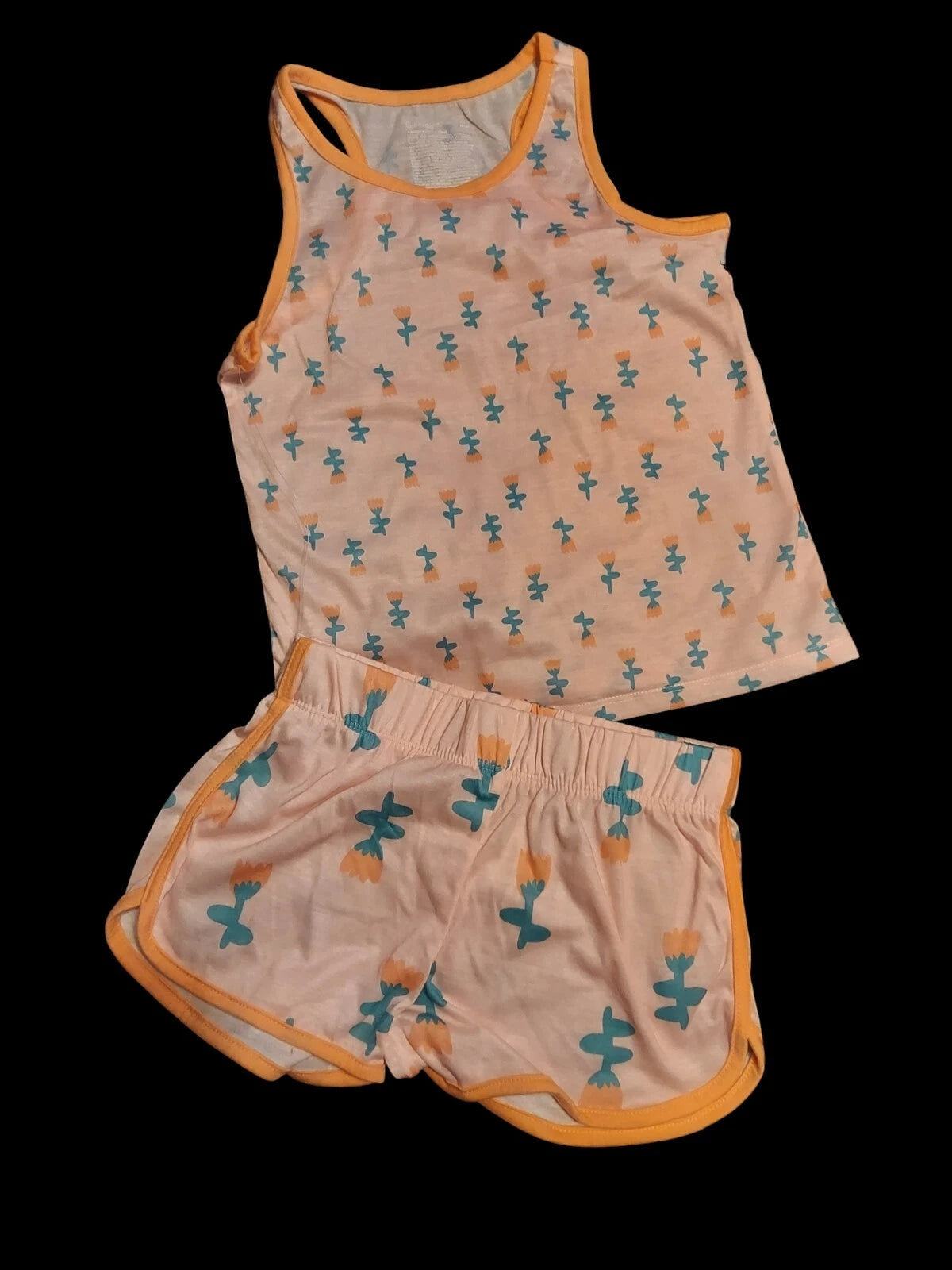 Pink Rose Kid Pjs SIZE Medium 2 Piece Set