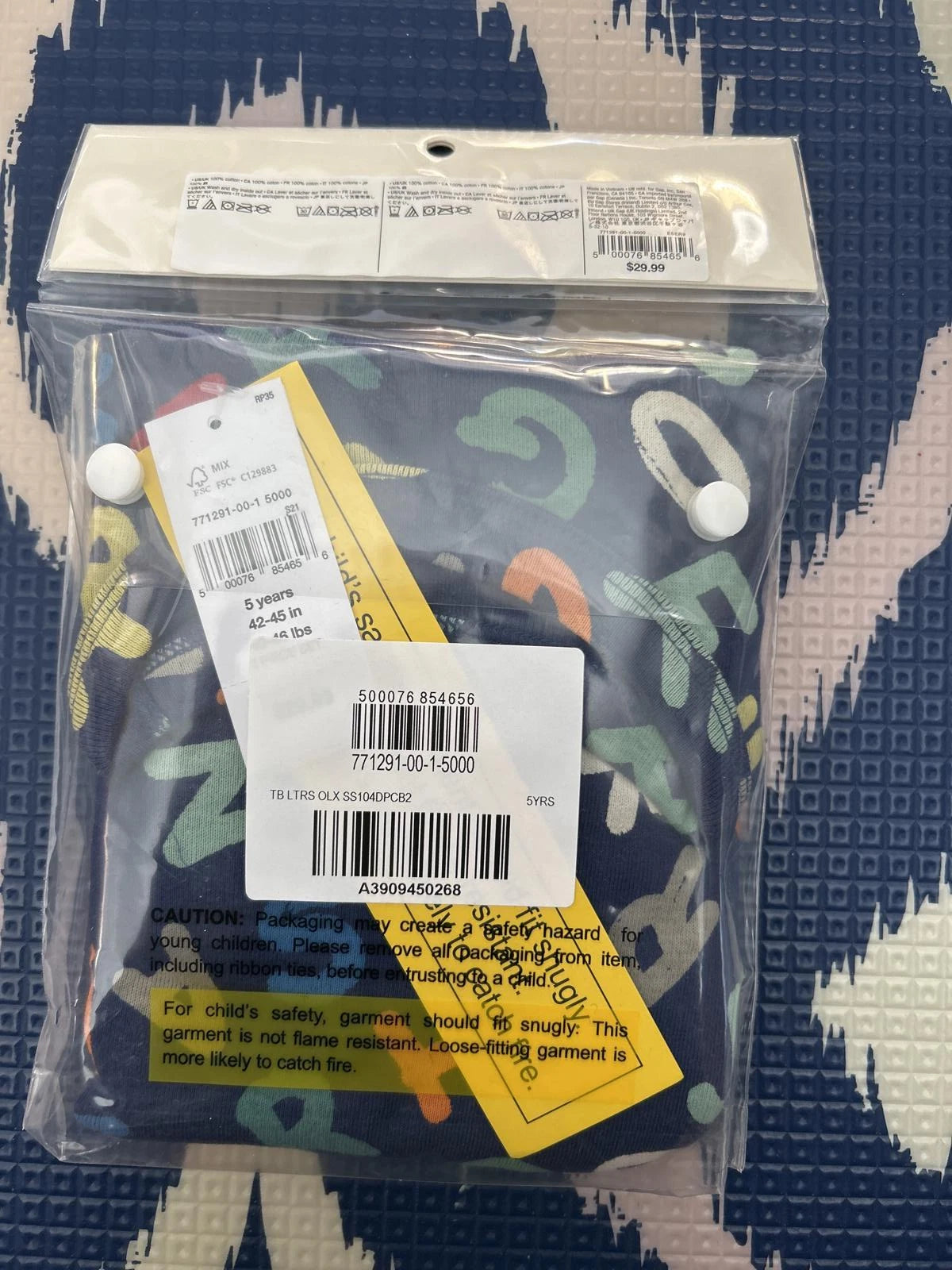 Alphabet Pjs!🌱ORGANIC�� Baby Gap | 2pc Set  Sz 5yrs  +Loving Kindness Everyday