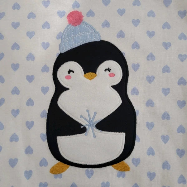 NEW Carter's 4-Piece 100% Cotton Snug Fit Pajama Set Toddler 5T Blue Penguin Boy