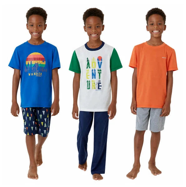 NEW Eddie Bauer Kids Boys LARGE 14/16 Comfy 6 PIECE Pajama Set