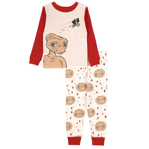 E.T. The Extra-Terrestrial Boys' Little 2-Piece Snug-fit Cotton Pajama Set, (2T)