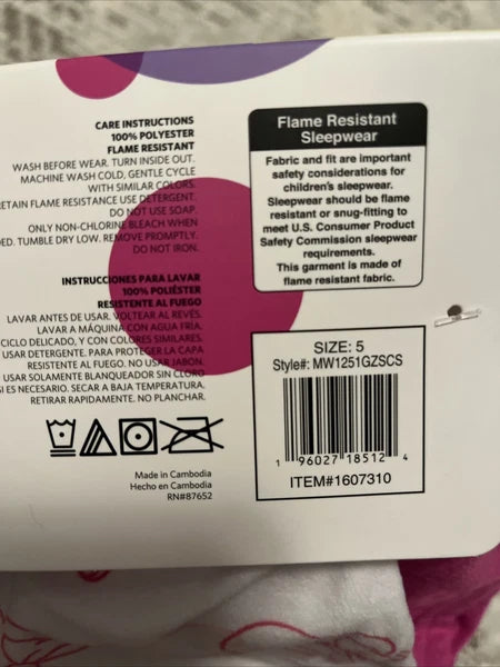 Disney Kids 3 Pieces Pajama Set Minnie Bjk