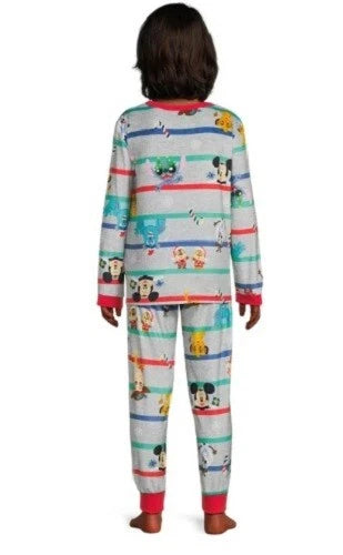 Disney 100~ NEW♈Kids 2 pc Velour Pajama Set size M (8)~white/multi Simba