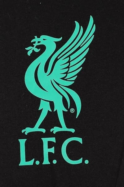 Boys Liverpool Football Club Black Green Camouflage Long Pyjama Set 6-7yrs