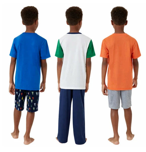 NEW Eddie Bauer Kids Boys LARGE 14/16 Comfy 6 PIECE Pajama Set