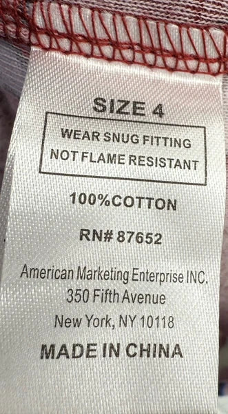 PIGGY —Set Of 2 —Girls NWT Size 4 Pajama Tops.  TOPS ONLY