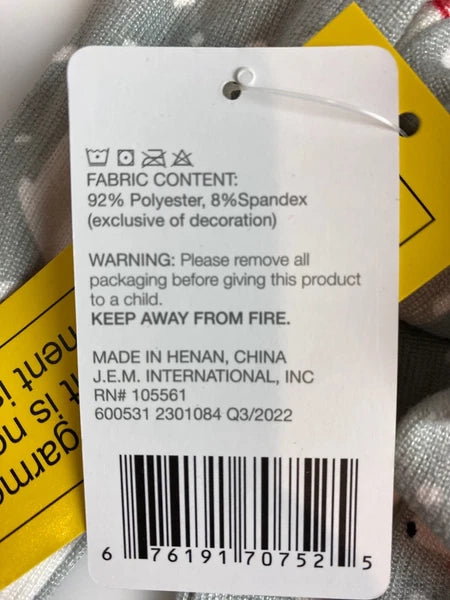 Modern Kids Unisex 3pc Pajama set - Polar Bear Design - Matching Socks -sz 5 NWT