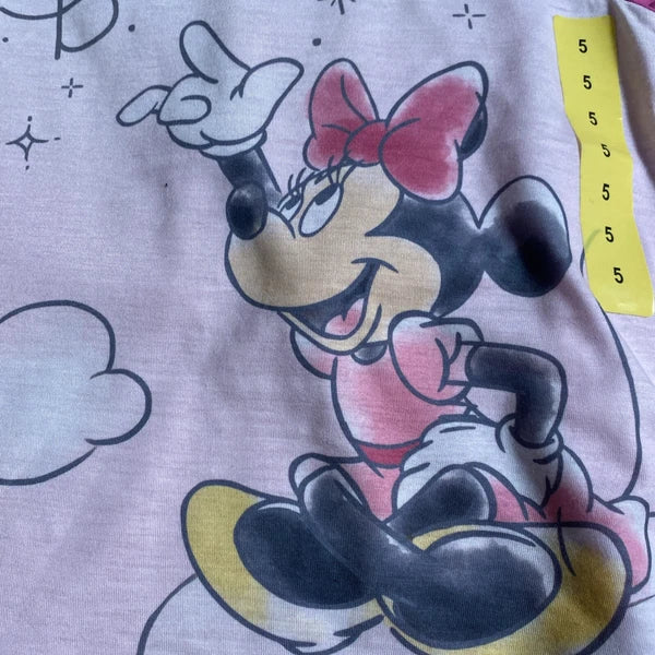 Disney Junior Minnie Mouse Believe Girls kids 3 Piece Pajama Set Pink Size 5
