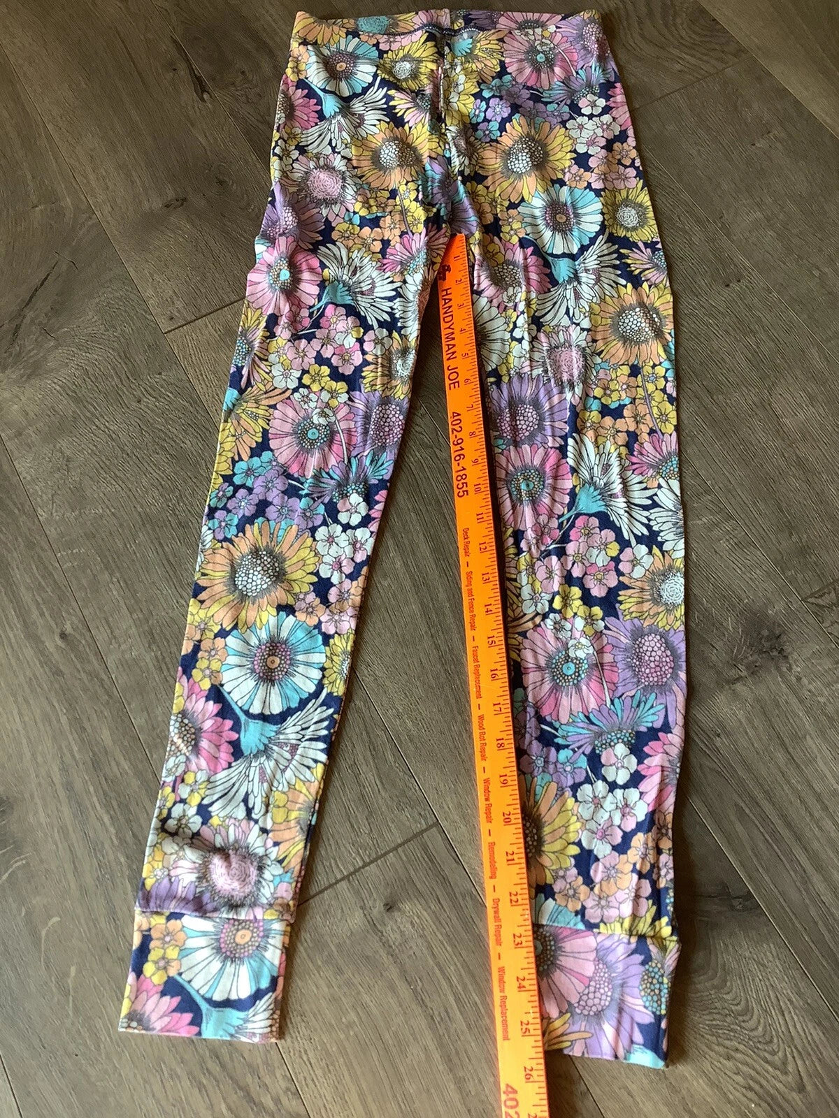 Gap Disney Pajama Set Youth Girl Size XL X-Large 14 16 Purple Pink Flowers Soft