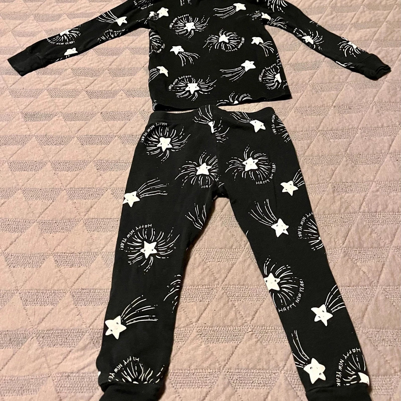 Kid 2-Piece Happy New Year 100% Snug Fit Cotton Pajamas -