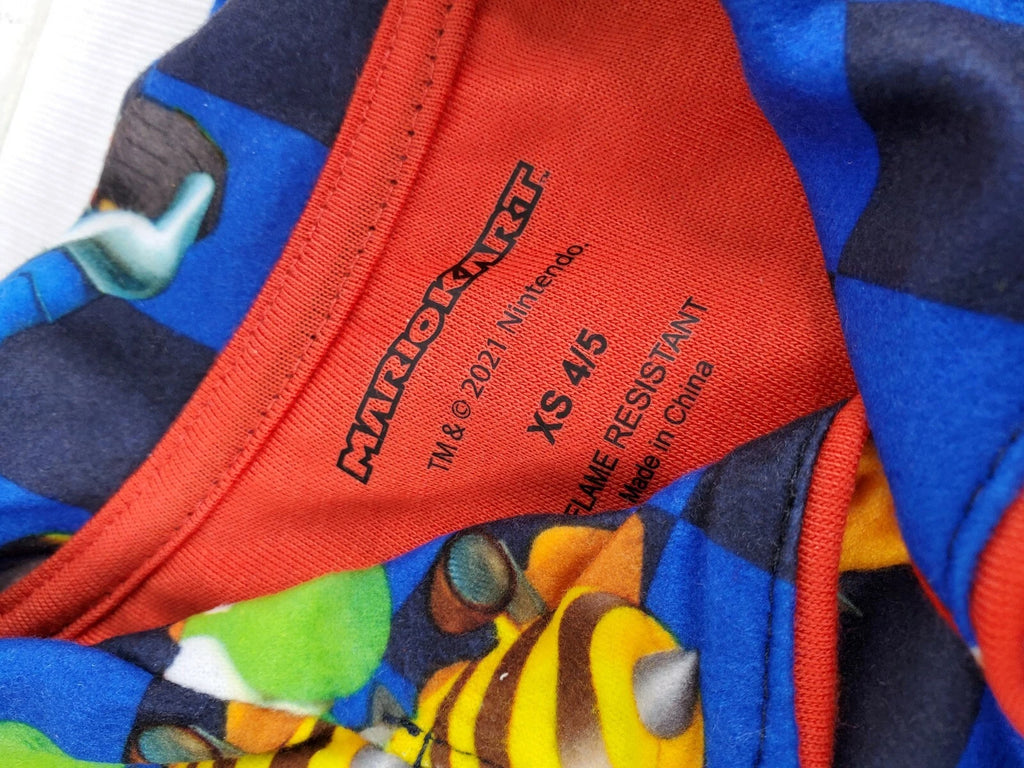 Mario Bro Little Boys Long Sleeve Pajamas Set 2 pc (Super Mario) XS 4/5