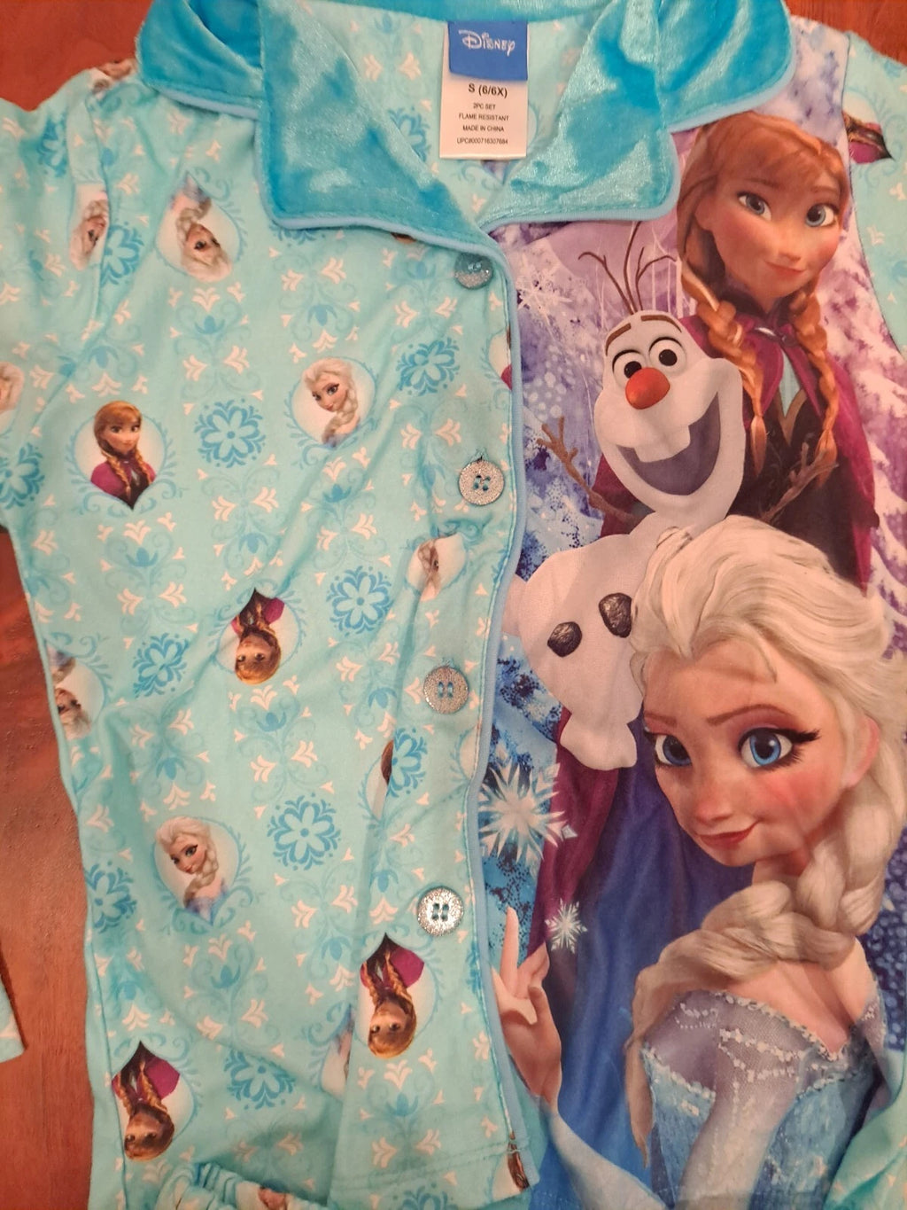 Disney Pajama Set Size 6-6X NWT Frozen