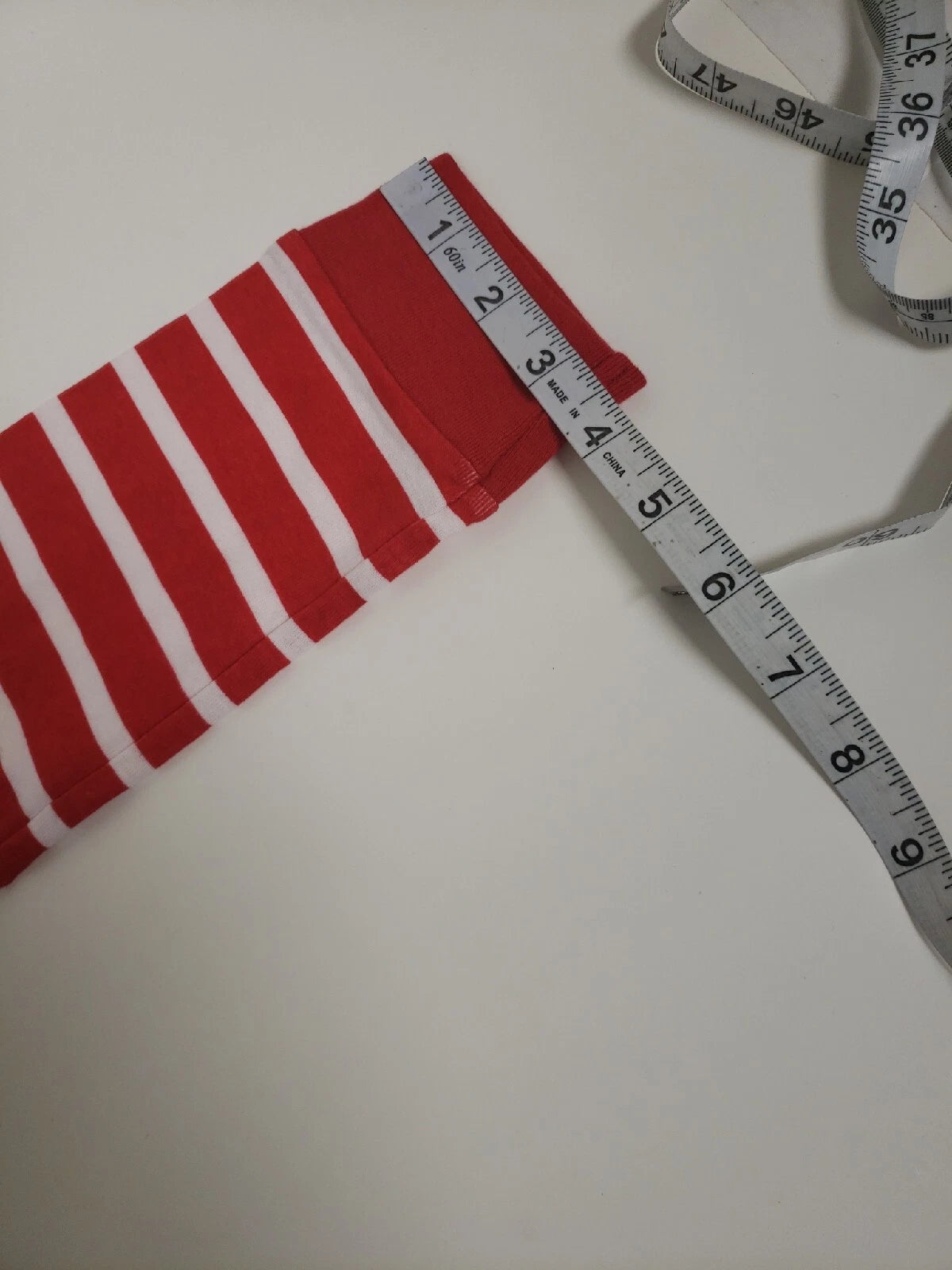 Unbranded Kids 2 Pc Red & White Striped Pajama Set Cotton Elastic Sz 10 NWT