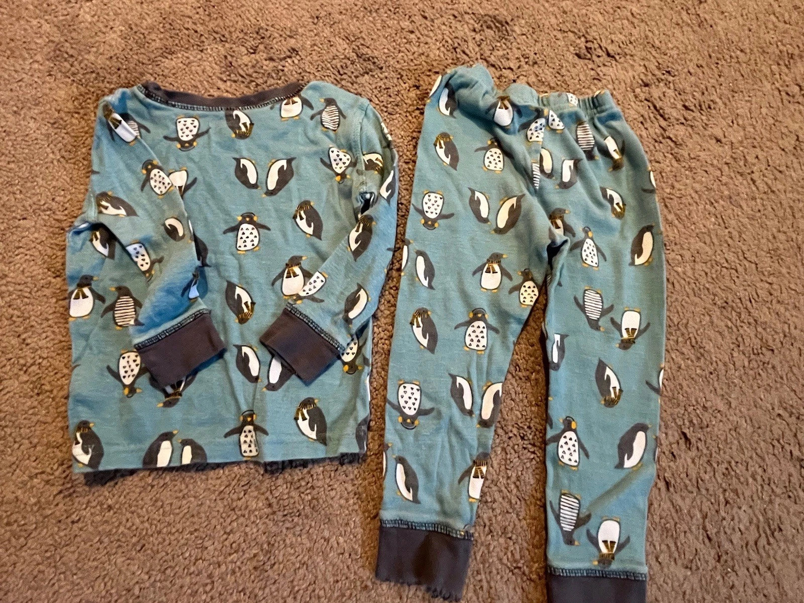 KOALAKIDS Toddler Boy’s 24M Blue Penguin PJ Pajama Set