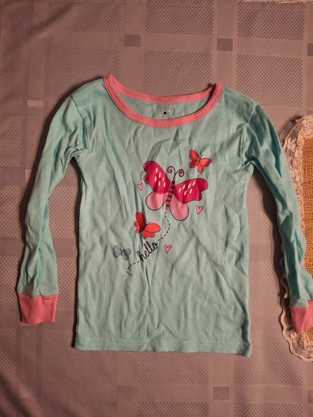 New 4 piece pajama pant and top set 2T