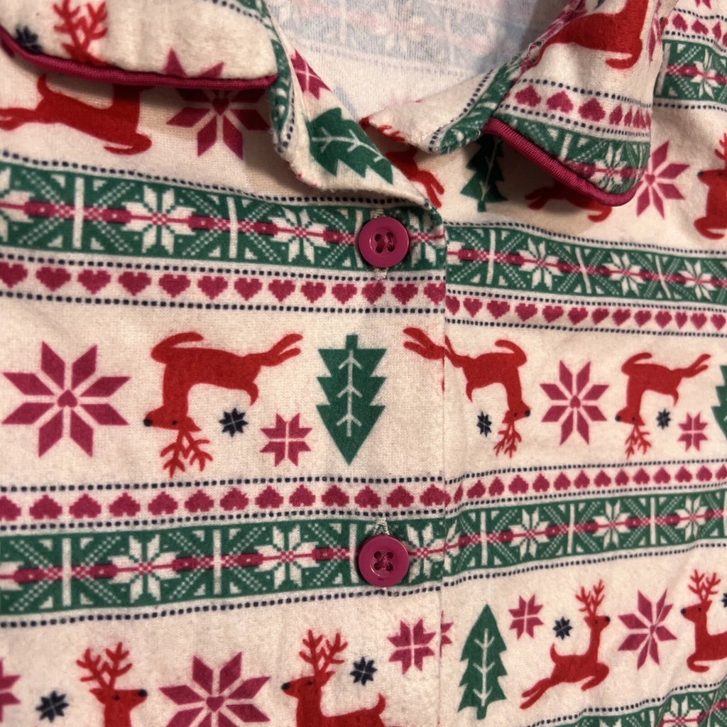 Bass Pro Shops outdoor Kids Holiday Pajama Set Top & Pants Girls Size 5