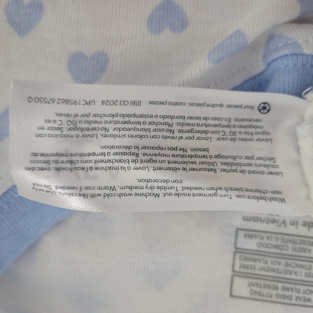 NEW Carter's 4-Piece 100% Cotton Snug Fit Pajama Set Toddler 5T Blue Penguin Boy