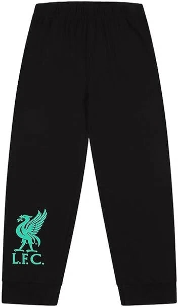 Boys Liverpool Football Club Black Green Camouflage Long Pyjama Set 6-7yrs