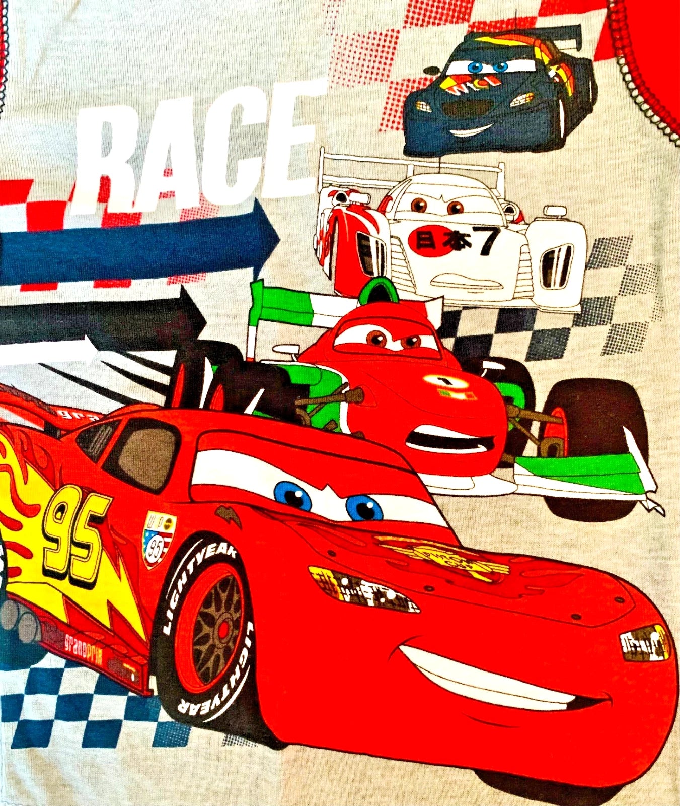 Disney Store Cars Boys Long Sleeve Pajama Set Sz 3 Lightning McQueen PJs NWT