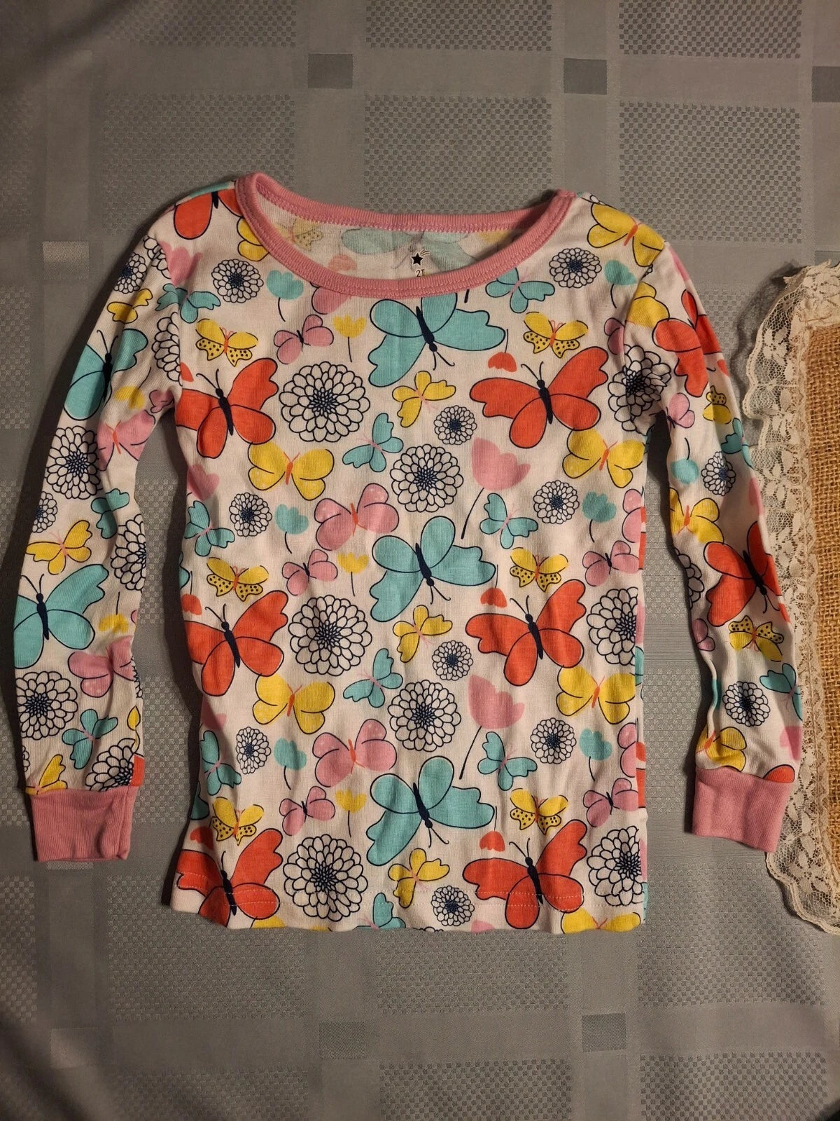 New 4 piece pajama pant and top set 2T