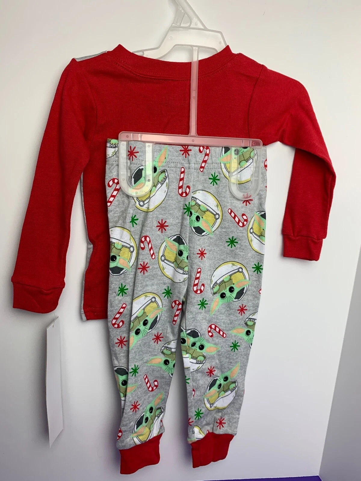 3T Child Baby Yoda Christmas Galaxy Mandalorian Long Sleeve Pant Pajama Set PJs