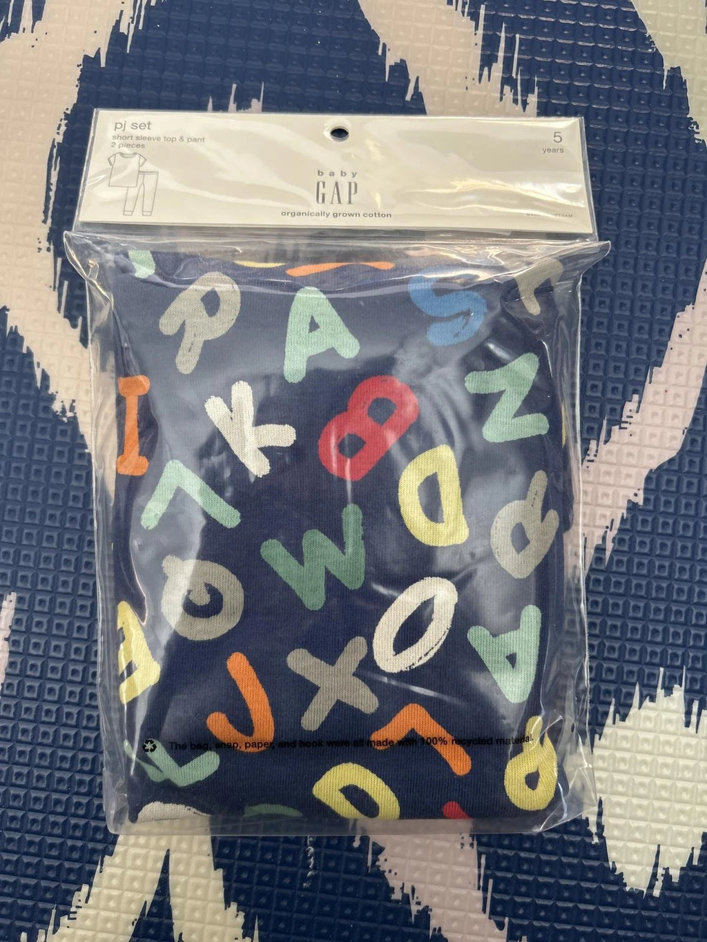 Alphabet Pjs!🌱ORGANIC�� Baby Gap | 2pc Set  Sz 5yrs  +Loving Kindness Everyday