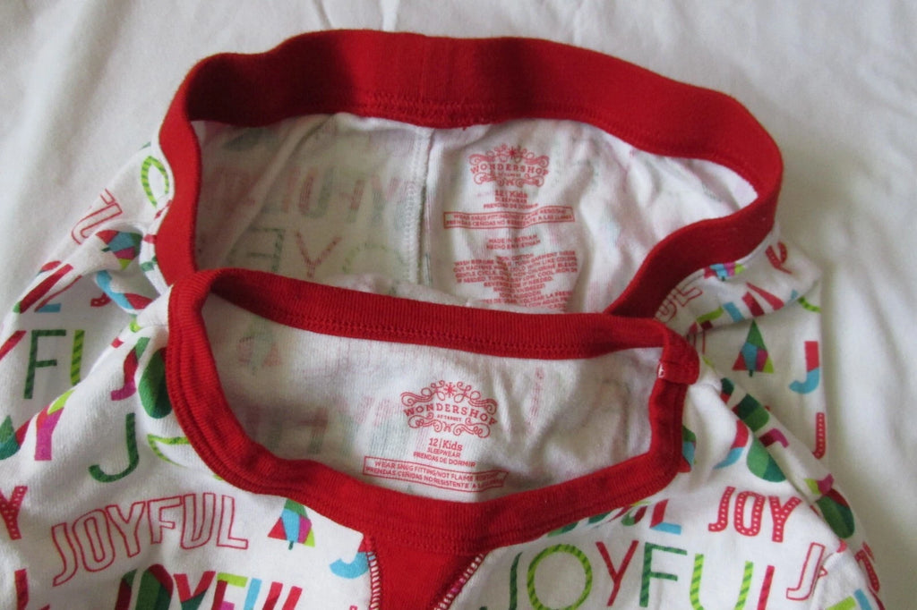 Kid's 2 Piece Sleep Set Pajama Wondershop Size 12, long sl. top and long pants