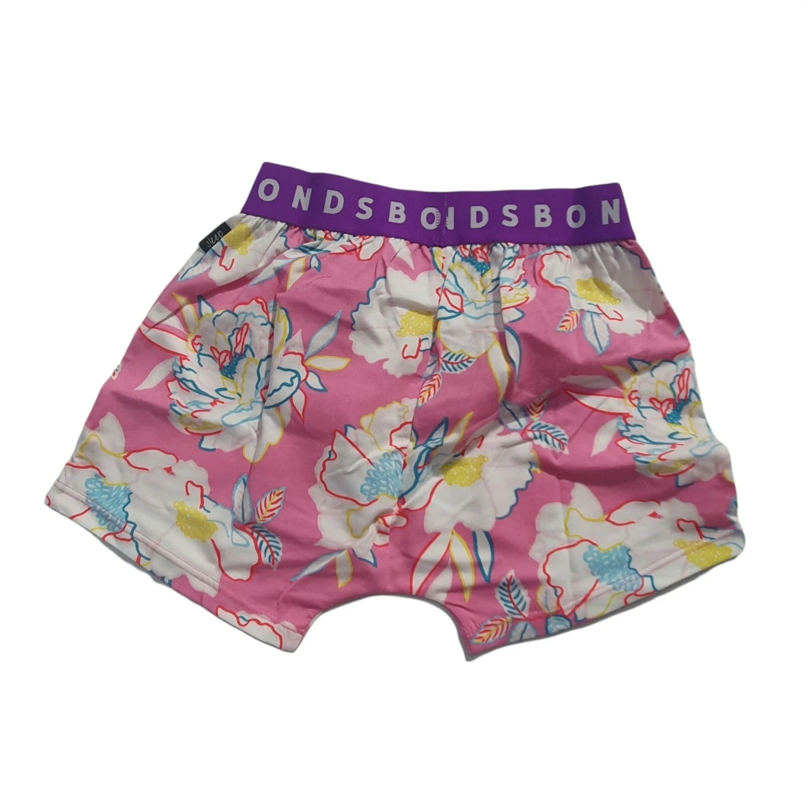 Bonds Kids Size 4 PJ Kids Sleep Short Set Girls Pink with Flowers print