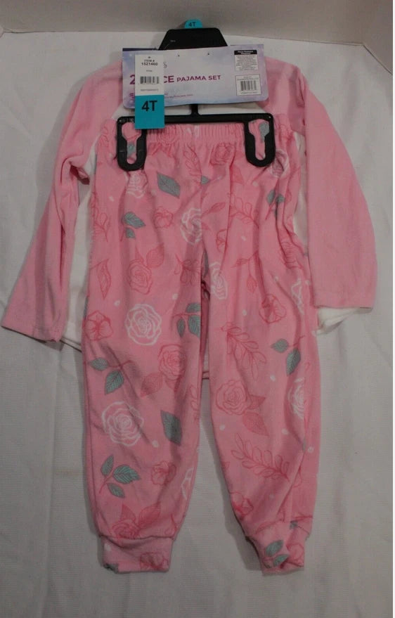 DISNEY GIRLS PRINCESS  2 PIECE SOFT MICRO FLEECE PAJAMA SET(PINK 5)NWT
