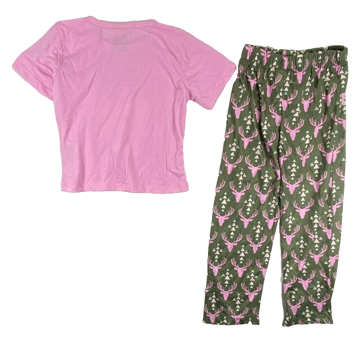 2-Piece Realtree T-Shirt & Pajama Set Girls M ( 6/7 ) Multicolor Shortsleeve